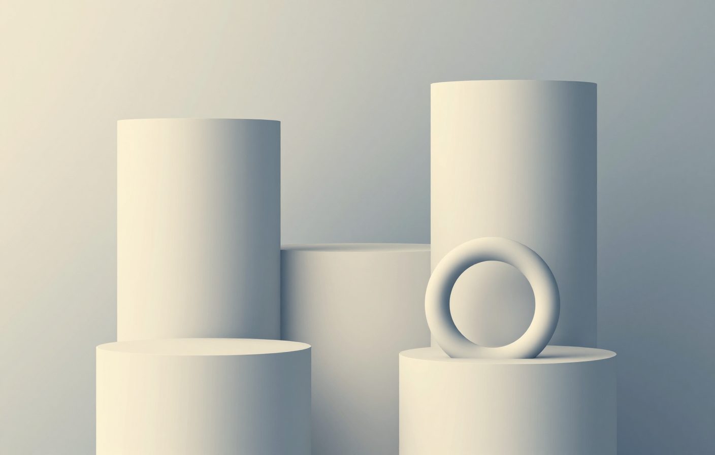 Abstract graphic of layered building blocks representing elements forming a solid structure.