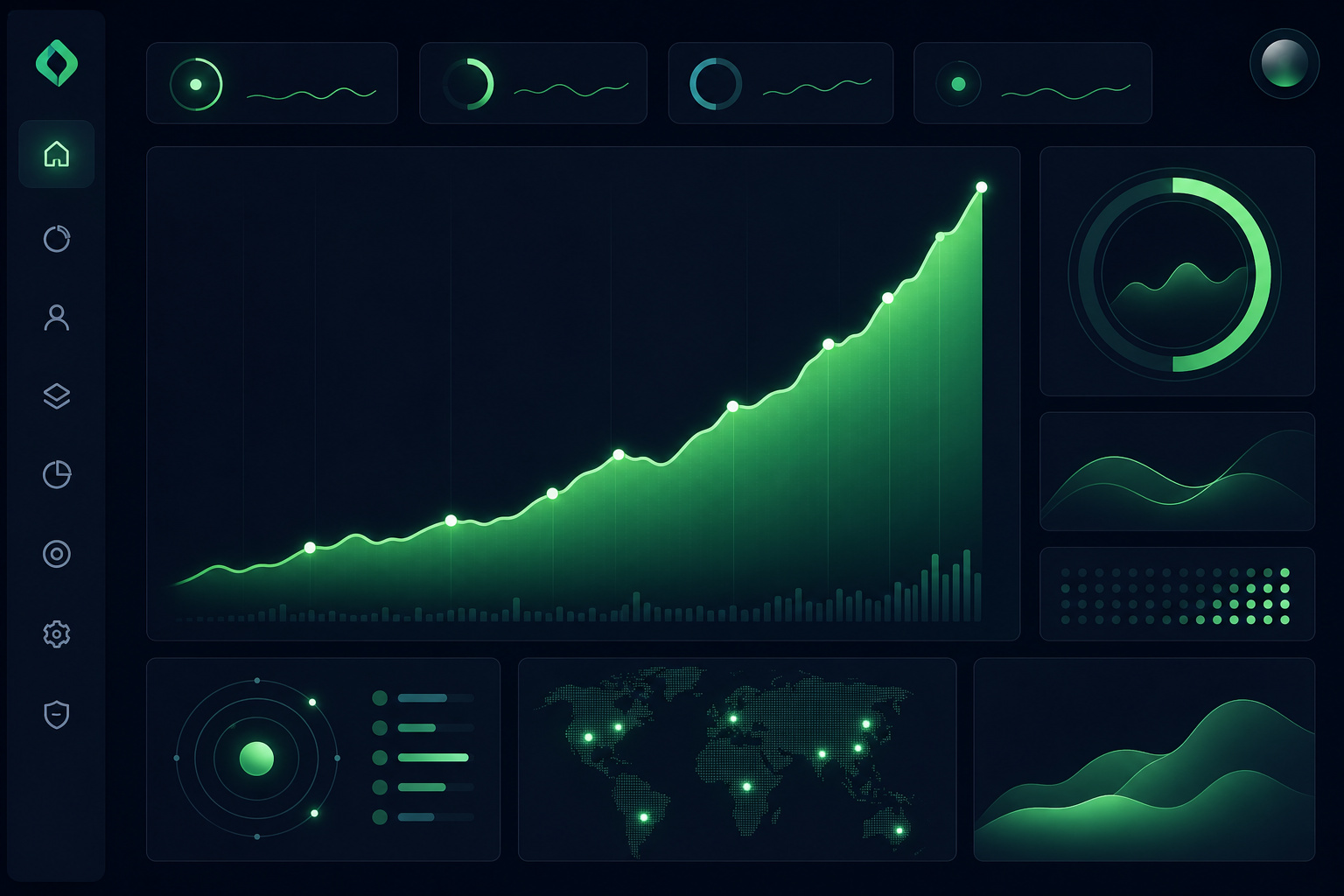 Growth metrics dashboard showing Threads engagement and follower trends