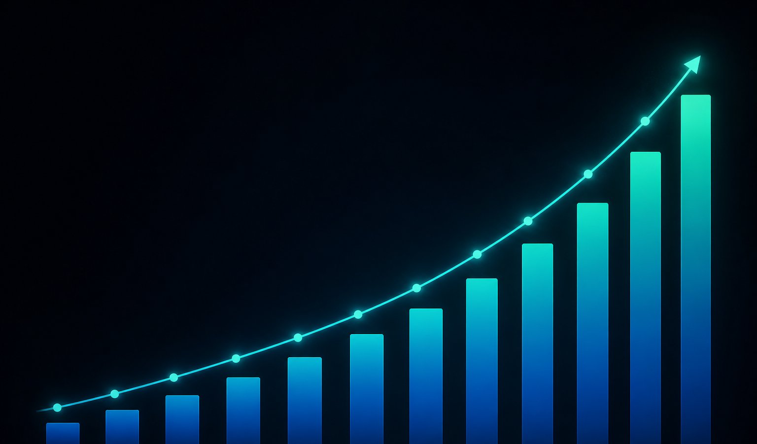 Monthly revenue growth chart showing AI ebook income scaling from $500 to $4,000