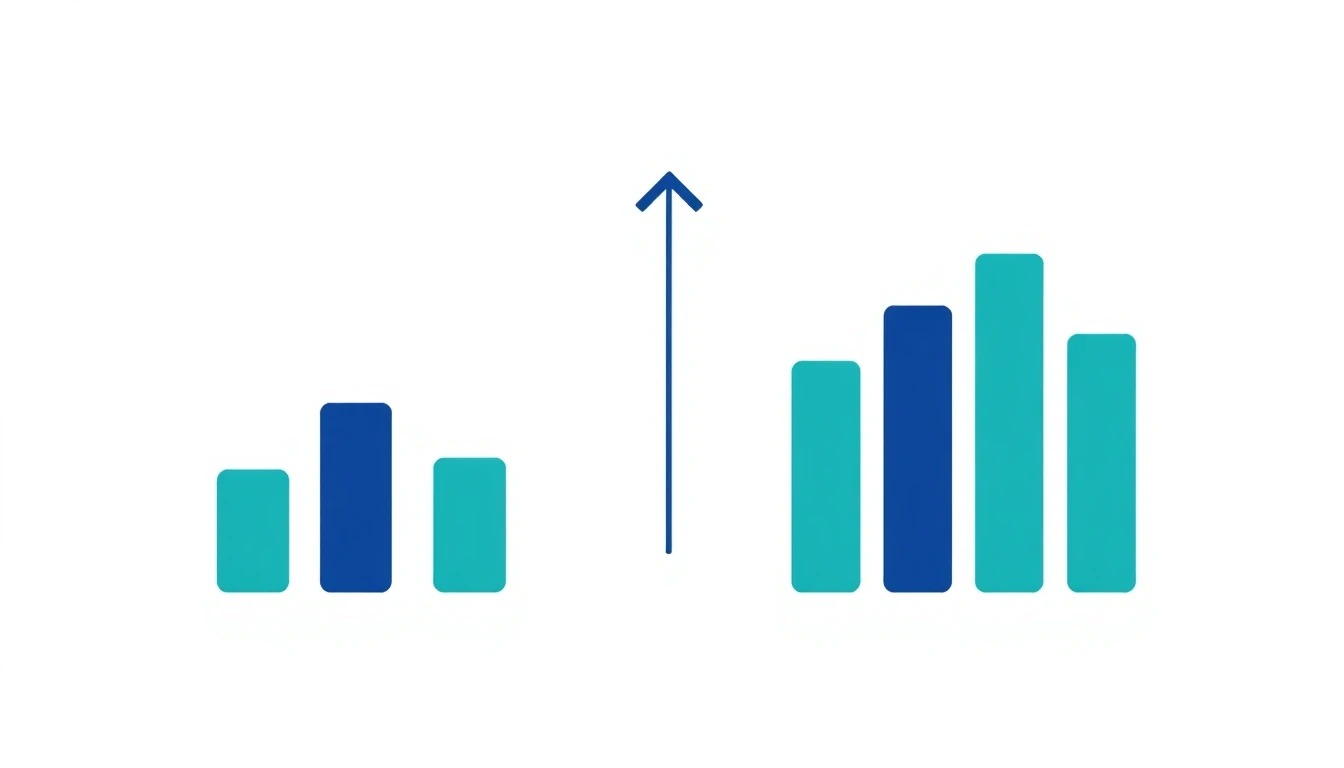 Simple worksheet comparing four-week profile visit and new follower totals before and after a profile audit