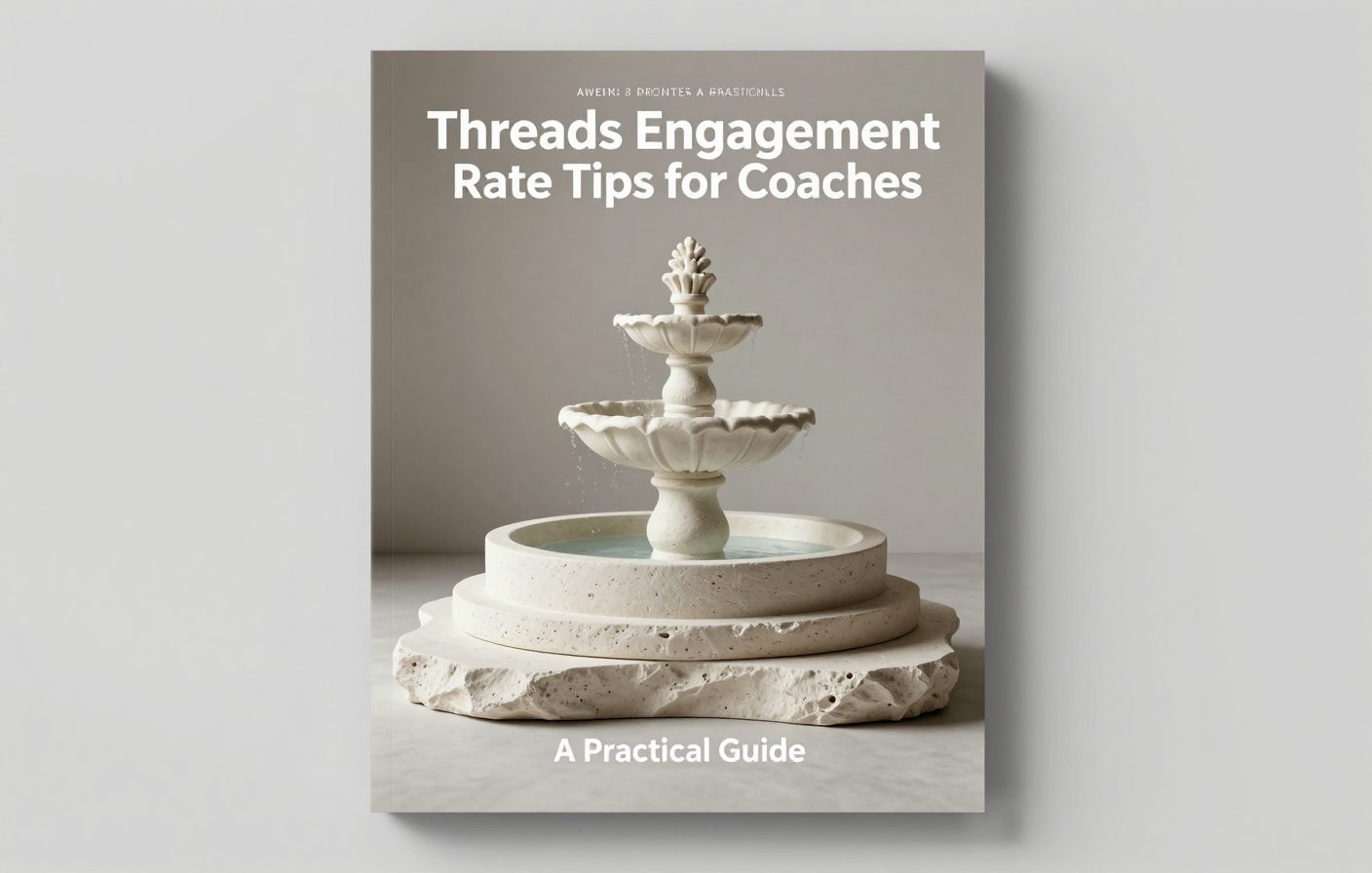 A fountain sitting on a stack of , representing the intentionality of writing for an audience.