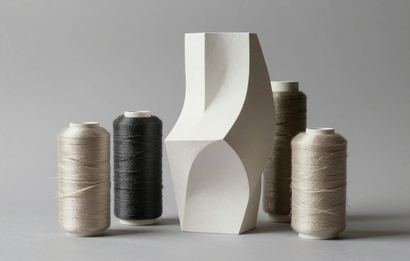 Interlocking brass gears and stone blocks representing a content system.