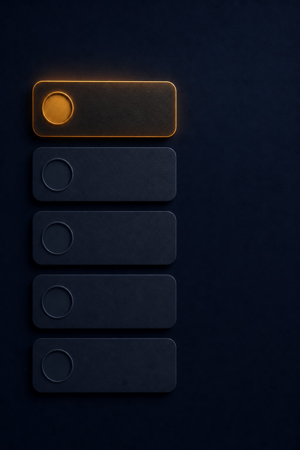 A vertical audit checklist on a dark background, no readable text