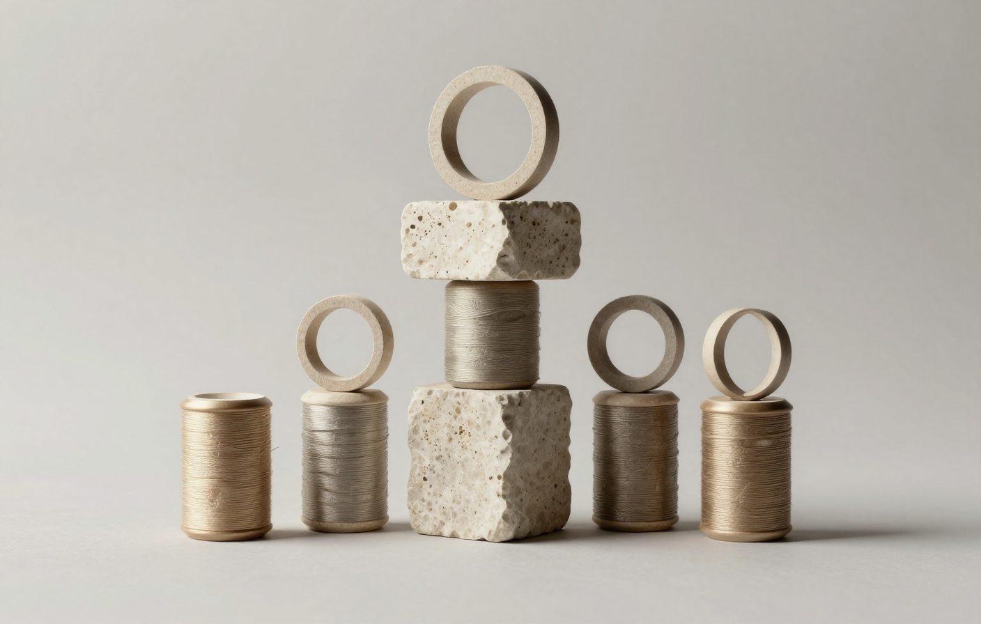 Stone blocks forming a stable, tiered structure representing an authority-based content framework.