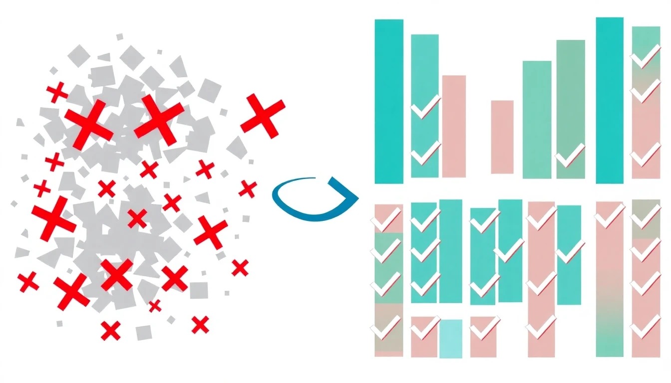 A before and after profile comparison showing weak versus optimized fields