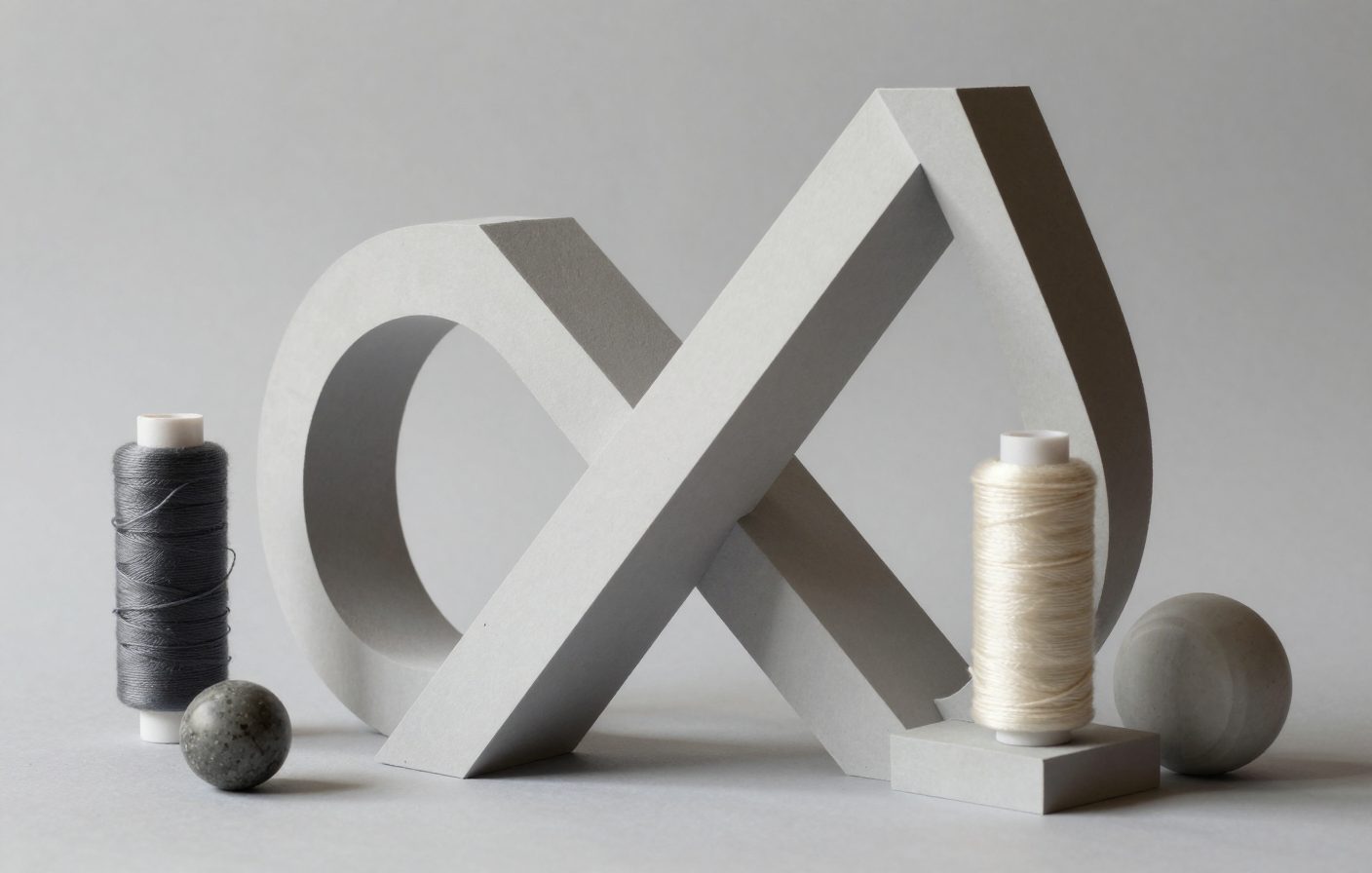 Intersecting iron beams forming a structural diagram, representing a robust monetization framework.