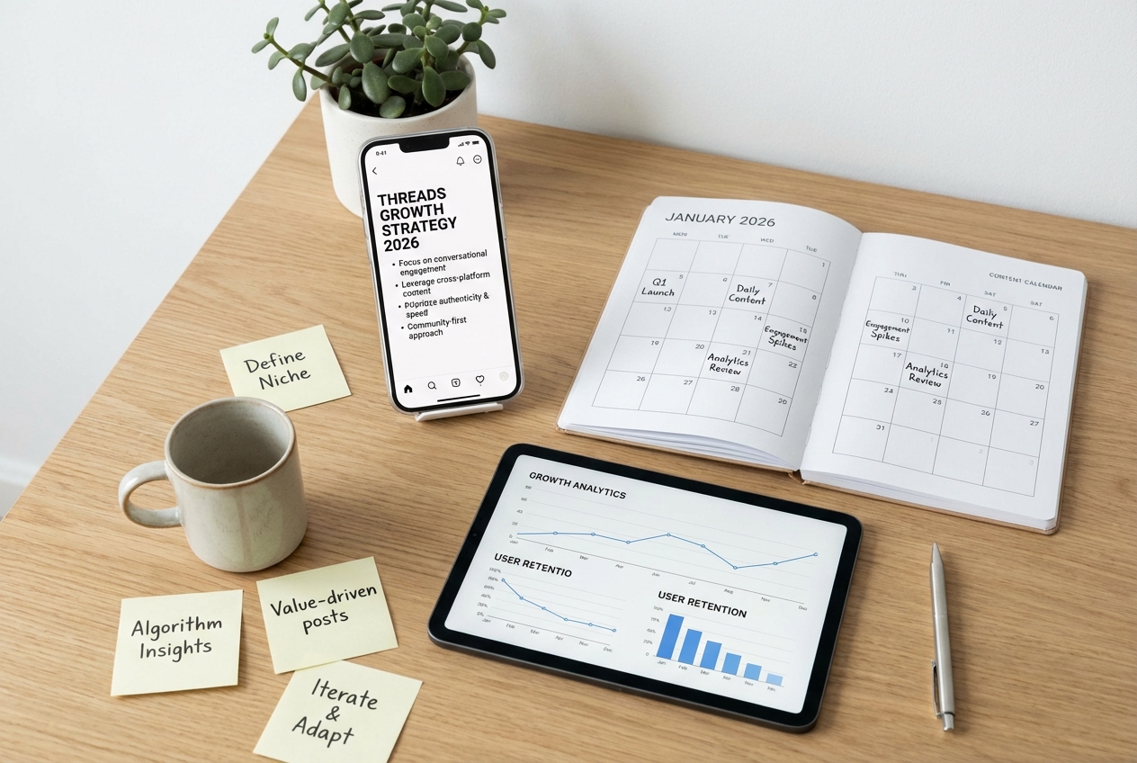 Content workflow for Threads creators